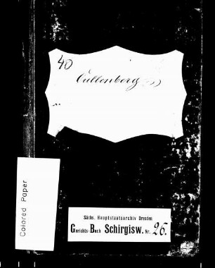 Grund- und Hypothekenbuch von Callenberg (bei Schirgiswalde)