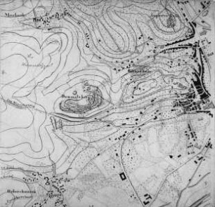 Topographische Karte von Marburg und Umgebung