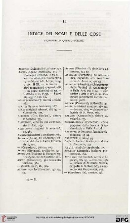 II: Indice dei nomi e delle cose