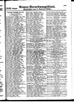 1242. Ausgabe. Donnerstag, 2. November 1916
