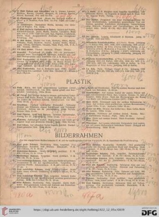 Plastik (Nr. 462-473)