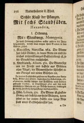 156-160, Mit sechs Staubfäden