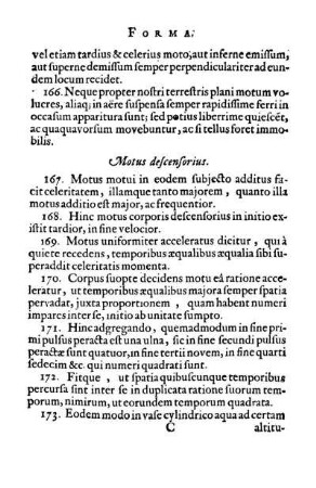 Motus descensorius.