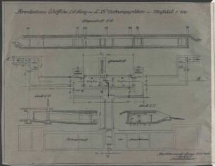 Krankenhaus Wolff'sche Stiftung - L. B. Deckungsgräber - Bauplan Febr. 1944