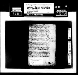 Lehen-Protokoll der Herrschaft Scharfeneck