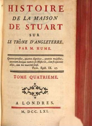 Histoire De La Maison De Stuart Sur Le Trône D'Angleterre. 4