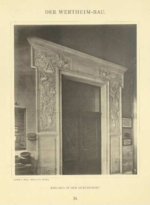 Tafel: 23. Stützenendigung. Bildhauer H. Giesecke