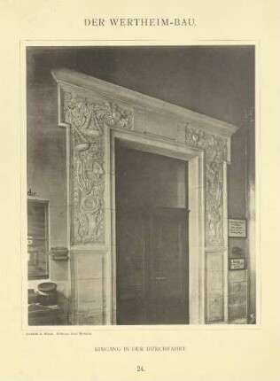 Tafel: 23. Stützenendigung. Bildhauer H. Giesecke
