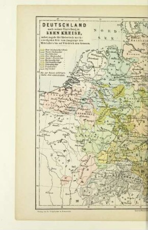 Deutschland nach seiner Einteilung in zehn Kreise
