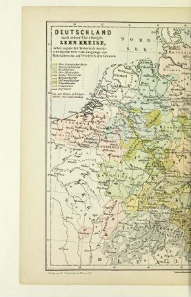 Deutschland nach seiner Einteilung in zehn Kreise