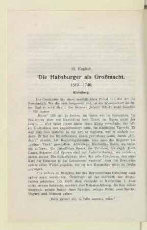 Die Habsburger als Großmacht