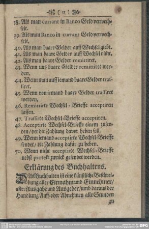 Erklärung des Buchhaltens