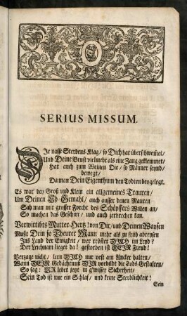 85-92, Serius Missum.