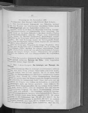 Sitzung am 28. November 1899.