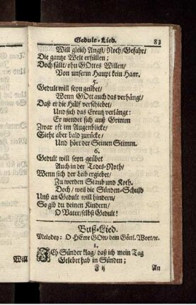 Buß-Lieder