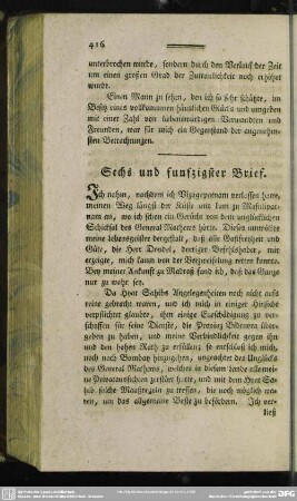 Sechs und funfzigster Brief