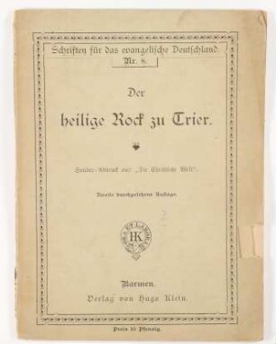 Der heilige Rock zu Trier