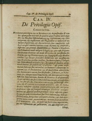 Cap. IV. De Privilegiis Opif.