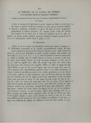 Le Triparty en la science des nombres par Maistre Nicolas Chuquet Parisien.