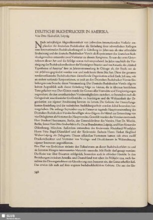 Deutsche Buchdrucker In Amerika