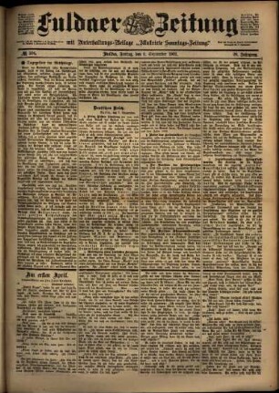 Ausgabe vom Freitag, den 06. September 1901.