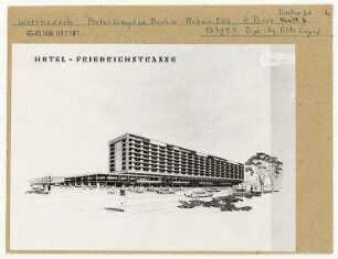 Wettbewerb Hotel-Komplex Berlin. Berlin, Mitte, Friedrichstraße/Clara-Zetkin-Strasse