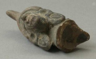 Fragment einer Tonrassel (Tonkopf)