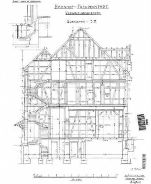 Freudenstadt Hbf: Querschnitt Empfangsgeb.