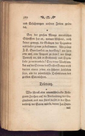 Toleranz