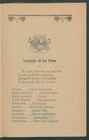 Lenguaje de las flores