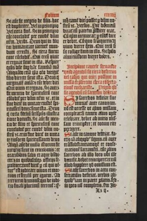 Incipiunt cautele servande quid agendum sit circa defectus vel casus qui oriri possunt in missa et praesertim circa consecrationem euchariste.