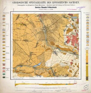 [4741] Naunhof-Otterwisch, Geologische Specialkarte des Königreichs Sachsen