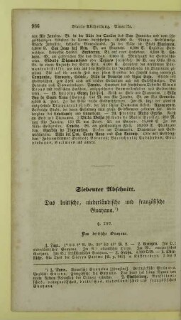 Siebenter Abschnitt. Das britische, niederländische und französische Guayana