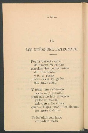II. - Los niños del patronato