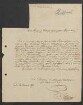 Brief von Philipp Karl Ludwig Hoffmann von Pharmaceutische Gesellschaft der Pfalz an Regensburgische Botanische Gesellschaft
