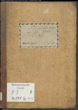 Zivilstandsregister der Munizipalität Groß Reken (A 1813). (Gemeinde: Groß Reken, Kreis Borken)