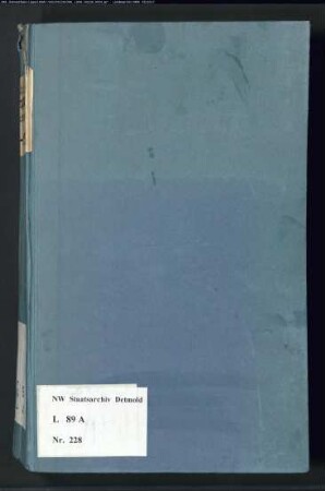 Gogerichtsregister Amt Oerlinghausen