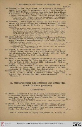 II. Militärkostüme und Trachten der Ritterorden (Nr. 105 - 222)