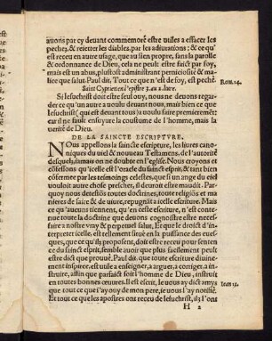 H2r-I4v, De la Saincte Escripture. - Des Ceremonies.