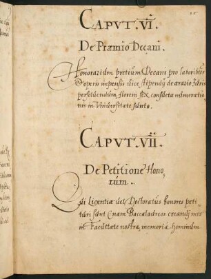 VII. De Petitione Honorum.