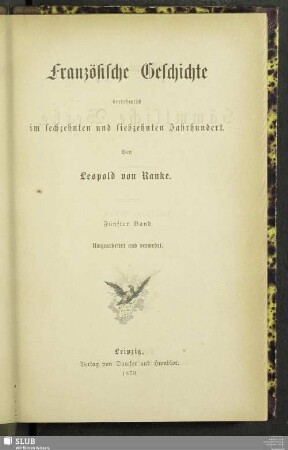 5: Französische Geschichte vornehmlich im sechzehnten und siebzehnten Jahrhundert