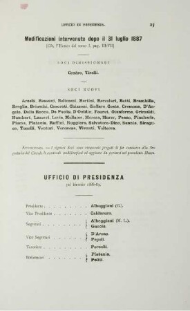 Ufficio di presidenza.