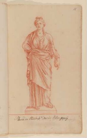Muse [nach Tafel 63 von François Perriers "Icones et Segmenta Nobilium Signorum et Statuarum..." (1638)]