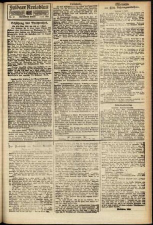 Zweite Ausgabe vom Samstag, den 17. April 1920.