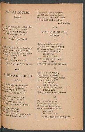Asi eres tu : (Zamba)