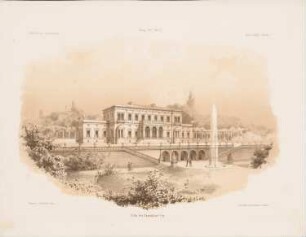 Villa, Frankfurt/Main: Perspektivische Ansicht (aus: Architektonisches Skizzenbuch, H. 86/4, 1867)