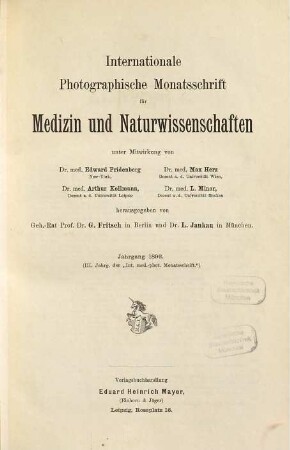 Internationale photographische Monatsschrift für Medizin. 3. 1896