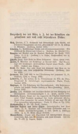 705-707 Bücherverzeichnis