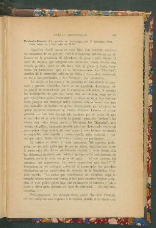 Protasio Lucero (Un porteño en provincias) por B. González Arrili
