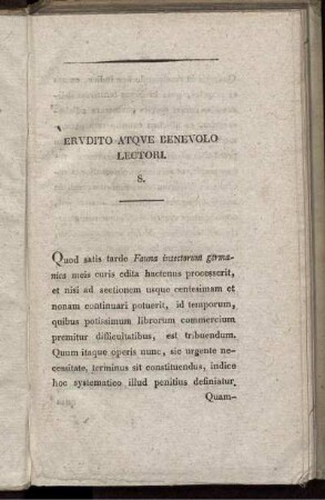 Ervdito atqve benevolo lectori.